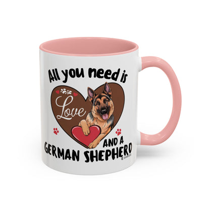 German Shepherd Love Mug | Dog Owner Gift | Coffee Cup | Animal Lover Gift | Pet Lover's Mug | Cute Pet Coffee Mug