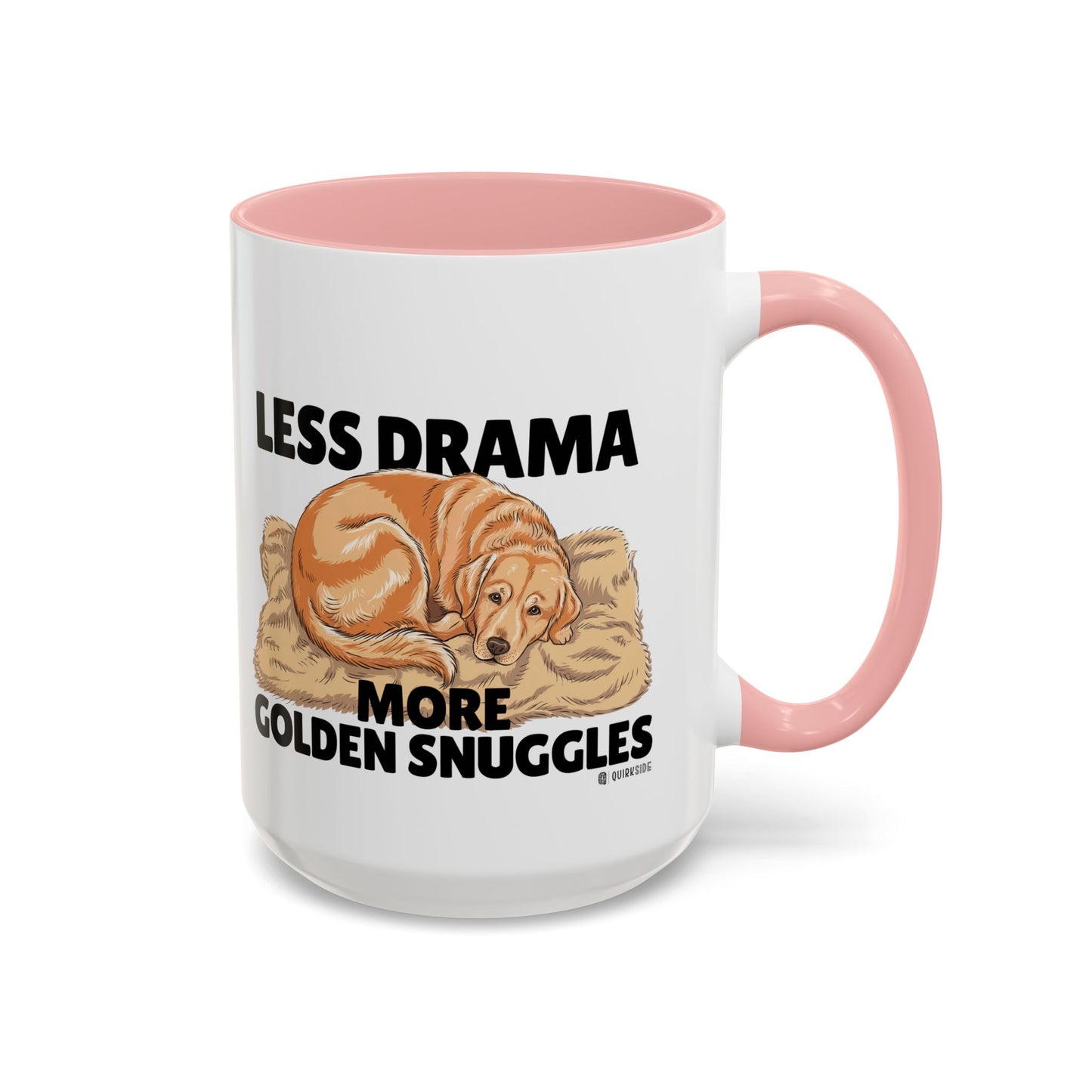 Golden Snuggles Coffee Mug - Less Drama More Snuggles, Dog Lover Gift, Perfect for Home, Funny Dog Mug, Pet Owner Treat