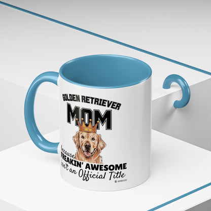 Golden Retriever Mom Coffee Mug - Perfect Gift for Dog Lovers, Pet Owners, Birthday, Mother's Day, Funny Dog Mom Mug