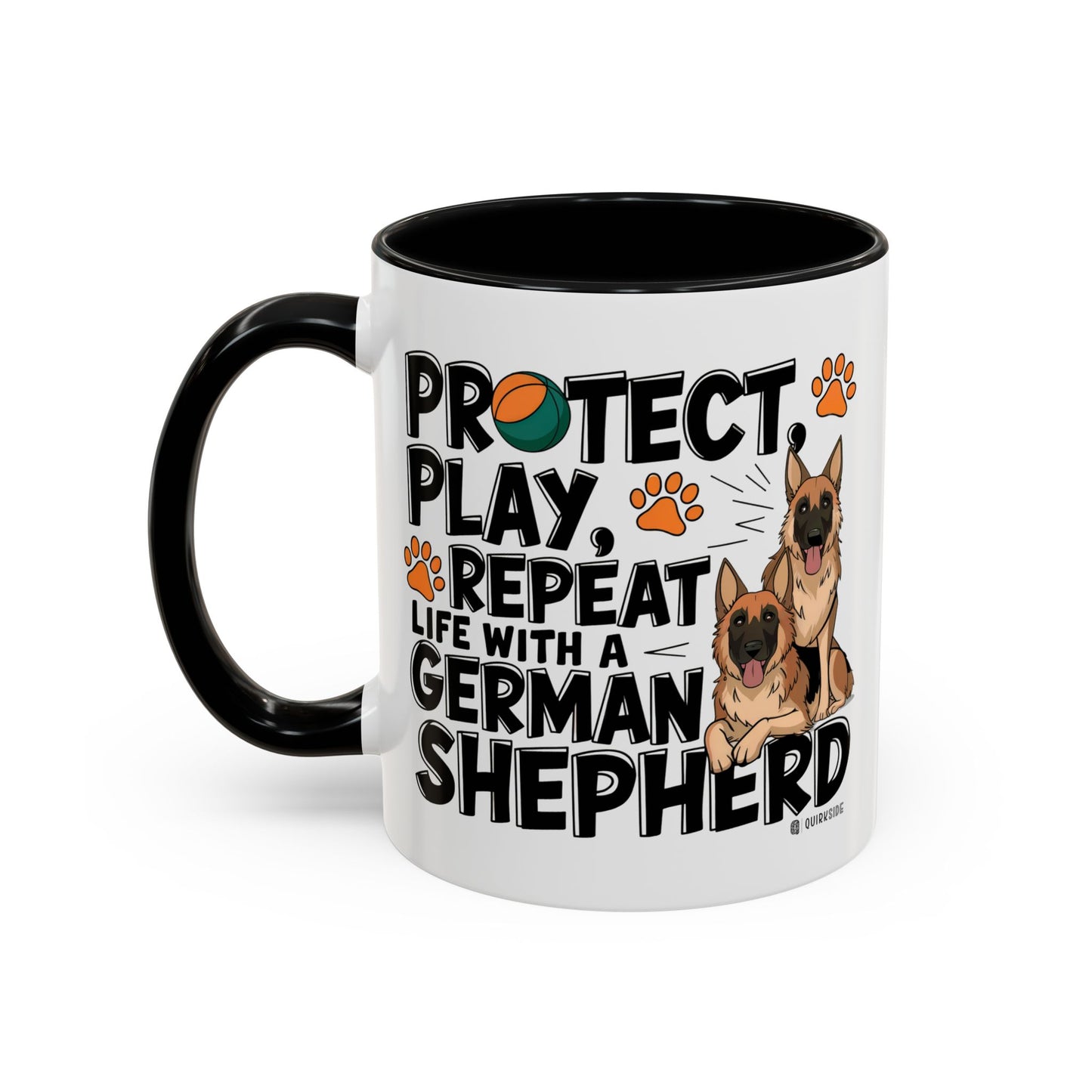 German Shepherd Lover's Accent Coffee Mug - Perfect Gift for Dog Owners, Pet Lovers, Birthdays, Holidays, Home Decor