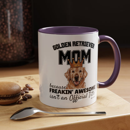 Golden Retriever Mom Coffee Mug - Perfect Gift for Dog Lovers, Pet Owners, Birthday, Mother's Day, Funny Dog Mom Mug