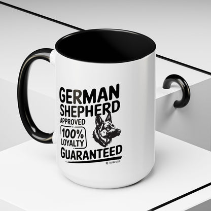 German Shepherd Lover Coffee Mug, Dog Owner Gift, Animal Lover Mug, Pet Parent Gift, Loyalty Guaranteed Mug