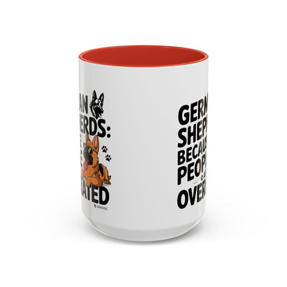 German Shepherds Coffee Mug - Funny Dog Lover Gift, Pet Parent Humor, Animal Lover Decor, Unique Holiday Present, Dog Breed Lovers