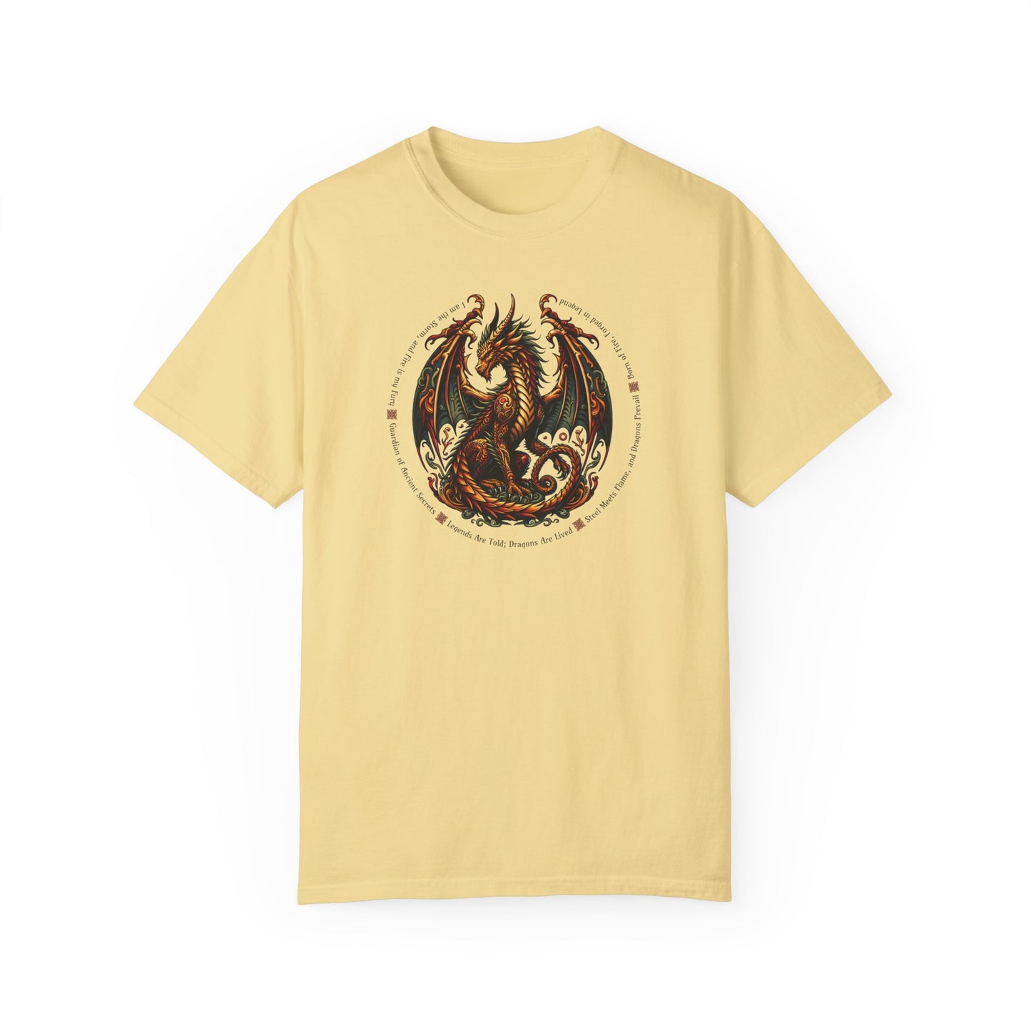 Dragon Power Unisex T-shirt, Magical Inner Strength Statement Tee, Mythical Legend Apparel, Inspirational Dragon Tee, Power of Fire Tee - Quirkside Creations