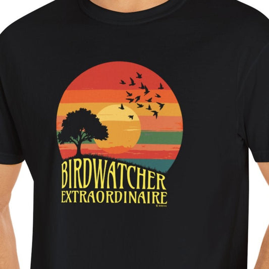 Birdwatching Retro Style Unisex T-shirt, Nature Lover Tee, Vintage Birdwatcher Shirt, Ornithology Gift, Bird Watching Apparel