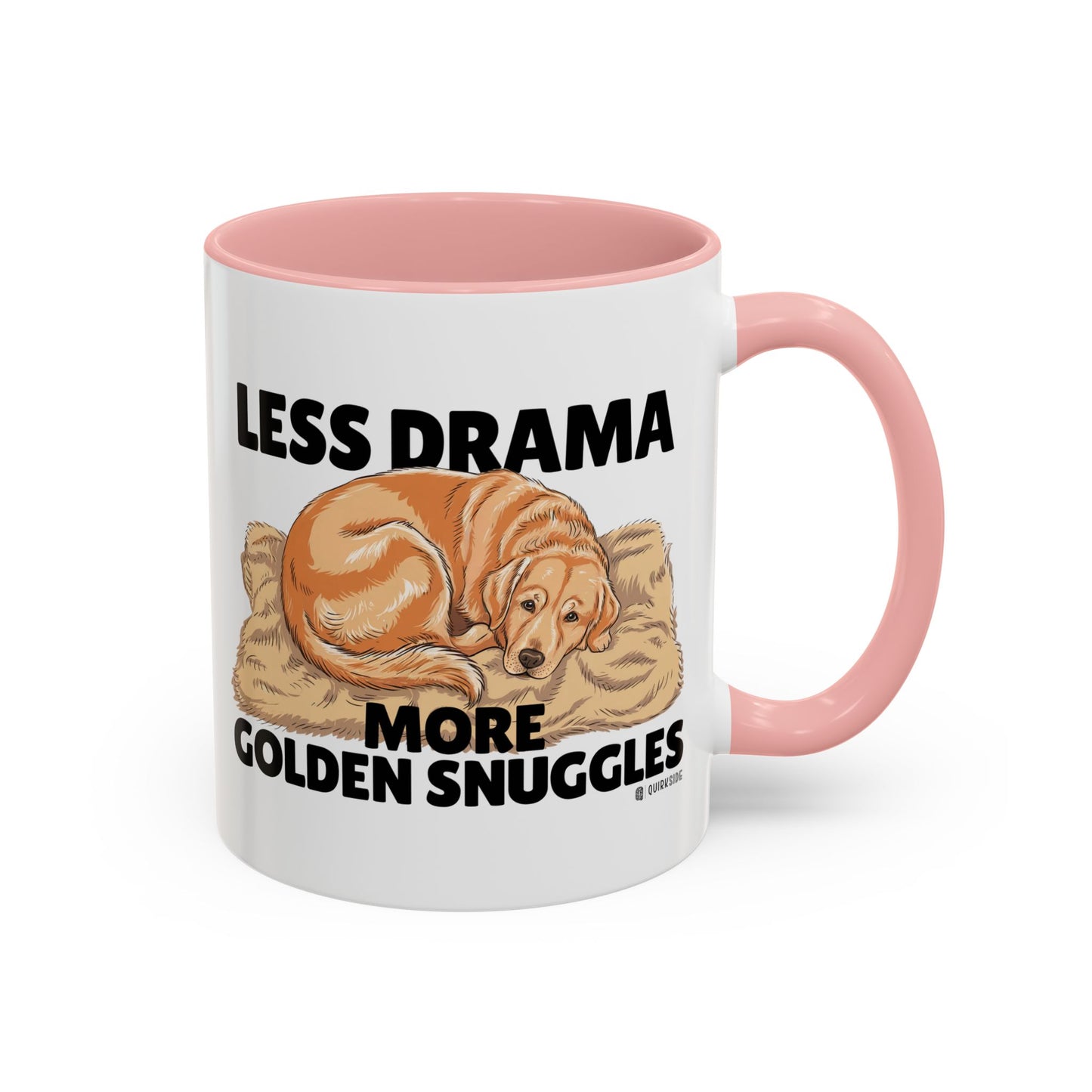 Golden Snuggles Coffee Mug - Less Drama More Snuggles, Dog Lover Gift, Perfect for Home, Funny Dog Mug, Pet Owner Treat