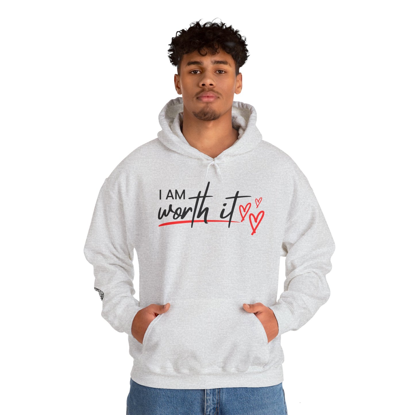 Empowerment Graphic Hoodie, Self Worth Sweatshirt, You Are Worth It Pullover, Inspirational Unisex Hoodie, Motivational Graphic Jumper - Quirkside Creations