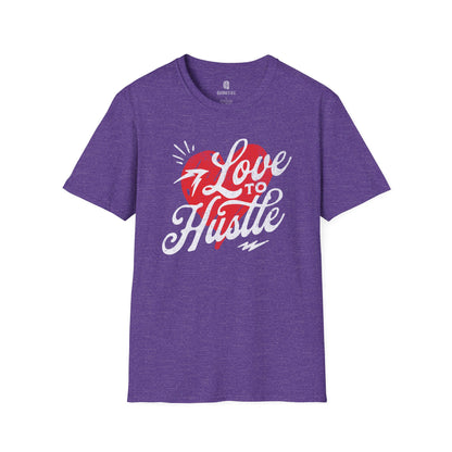 Hustle Graphic Tee, Motivational Shirt, Workout Top, Fitness T-Shirt, Inspirational Apparel - Quirkside Creations