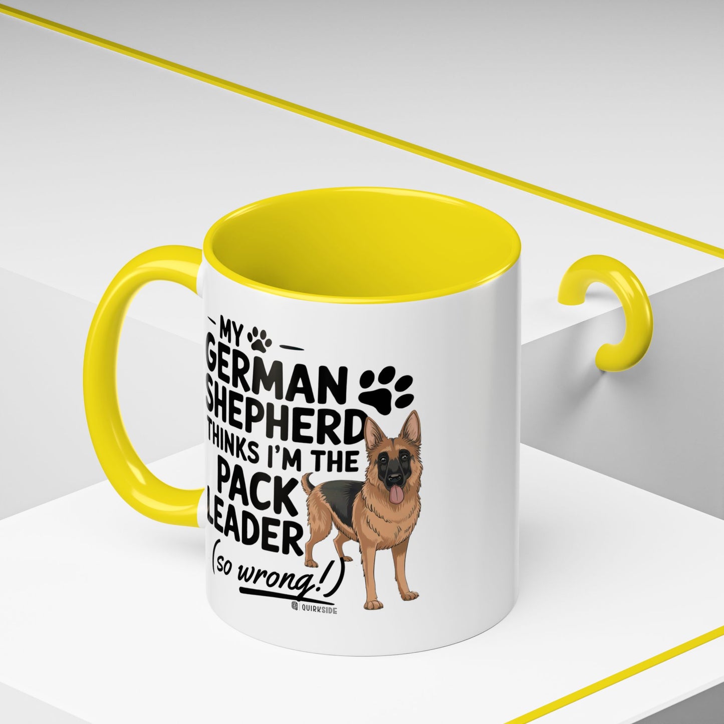 Funny German Shepherd Coffee Mug, Dog Lover Gift, Pet Owner Mug, Pack Leader Humor, 11oz, 15oz