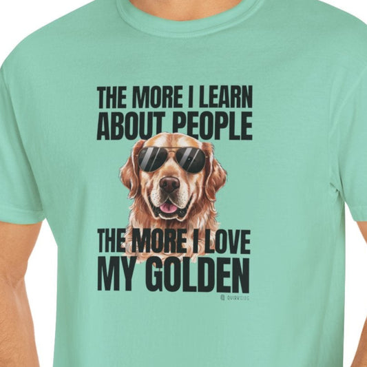 Golden Retriever Lover T-shirt, Unisex Dog Tee, Cute Puppy Parent Shirt, Fun Animal Graphic Top, Pet Owner Gift