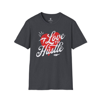Hustle Graphic Tee, Motivational Shirt, Workout Top, Fitness T-Shirt, Inspirational Apparel - Quirkside Creations