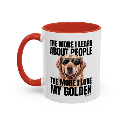 Golden Retriever Love Coffee Mug - Funny Dog Mug, Pet Owner Gift, Personalized Mug, Animal Lover Gift, Birthday Gift