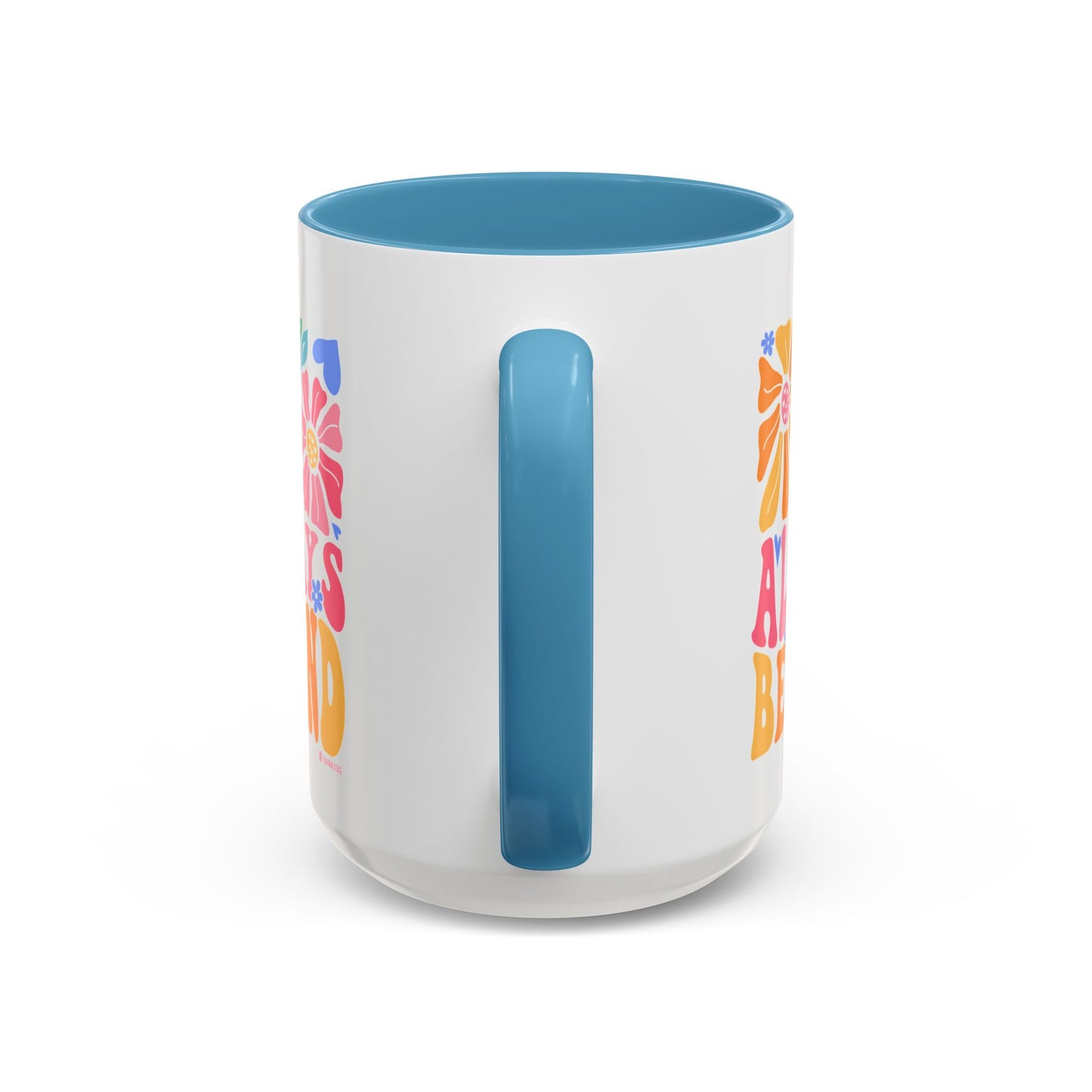 Always Be Kind Floral Accent Coffee Mug, Inspirational Cup for Friends, Gift for Birthday, Encouragement, Home Decor, Self-Care