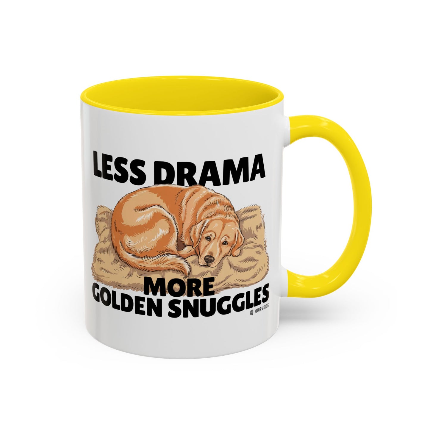 Golden Snuggles Coffee Mug - Less Drama More Snuggles, Dog Lover Gift, Perfect for Home, Funny Dog Mug, Pet Owner Treat