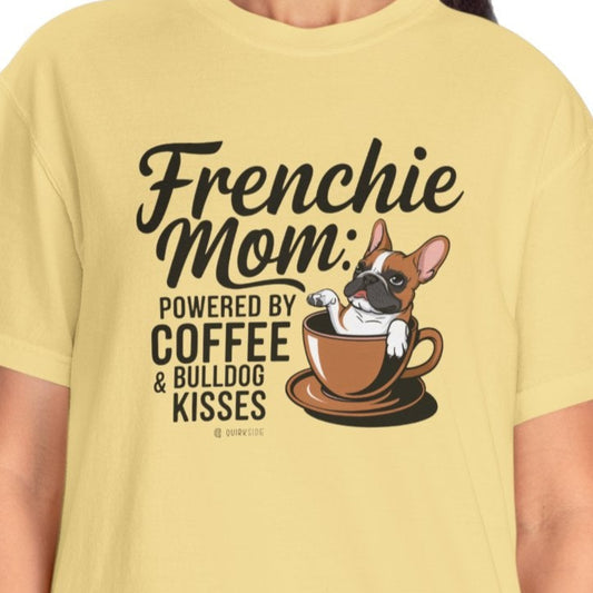 French Bulldog Lover Unisex Garment-Dyed T-shirt, Dog Parent Tee, Cute Bulldog Shirt, Pet Lover Top, Animal Graphic Tee