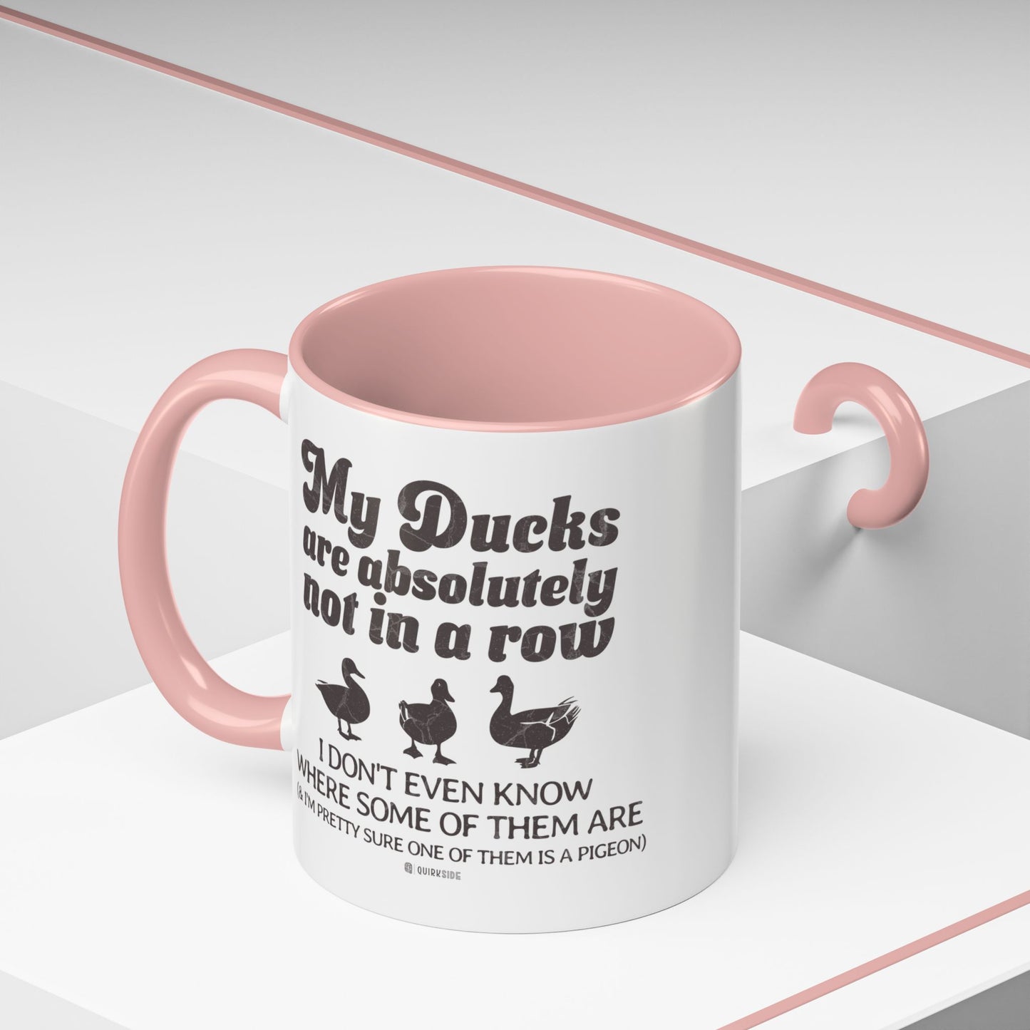 Humorous Accent Coffee Mug, Gift for Duck Lovers, Quirky Coffee Cup for Home or Office, Fun Mug for Birthdays, Funny Office Gift