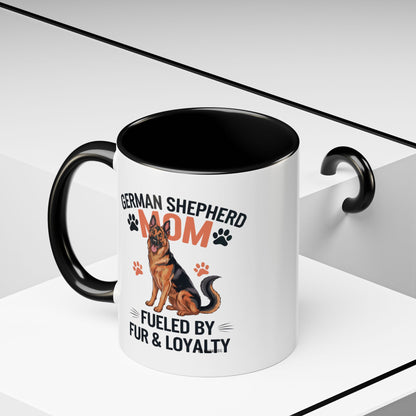 German Shepherd Mom Accent Coffee Mug: Perfect Gift for Dog Lovers, Pet Owners, Dog Enthusiasts, Animal Lovers