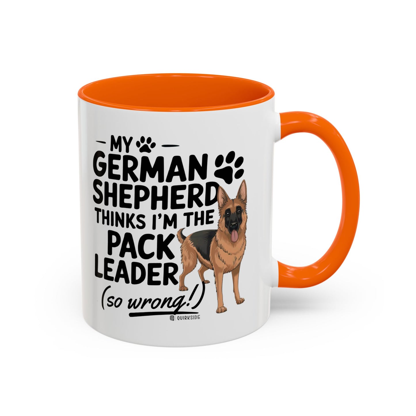 Funny German Shepherd Coffee Mug, Dog Lover Gift, Pet Owner Mug, Pack Leader Humor, 11oz, 15oz