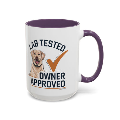 Lab Tested Owner Approved Coffee Mug, Dog Lover Gift, Pet Owner Present, Funny Mug for Dog Moms, Lab Dog Coffee Mug, Unique Dog Gifts