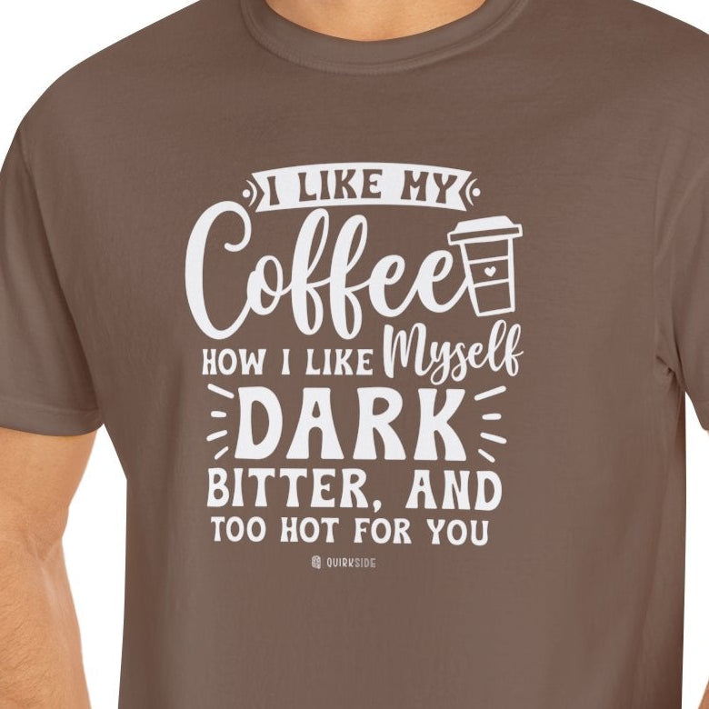 Coffee Lover Unisex T-shirt, Sarcastic Tee, Humorous Graphic Top, Gift for Coffee Drinker, Comical Shirt - Quirkside Creations