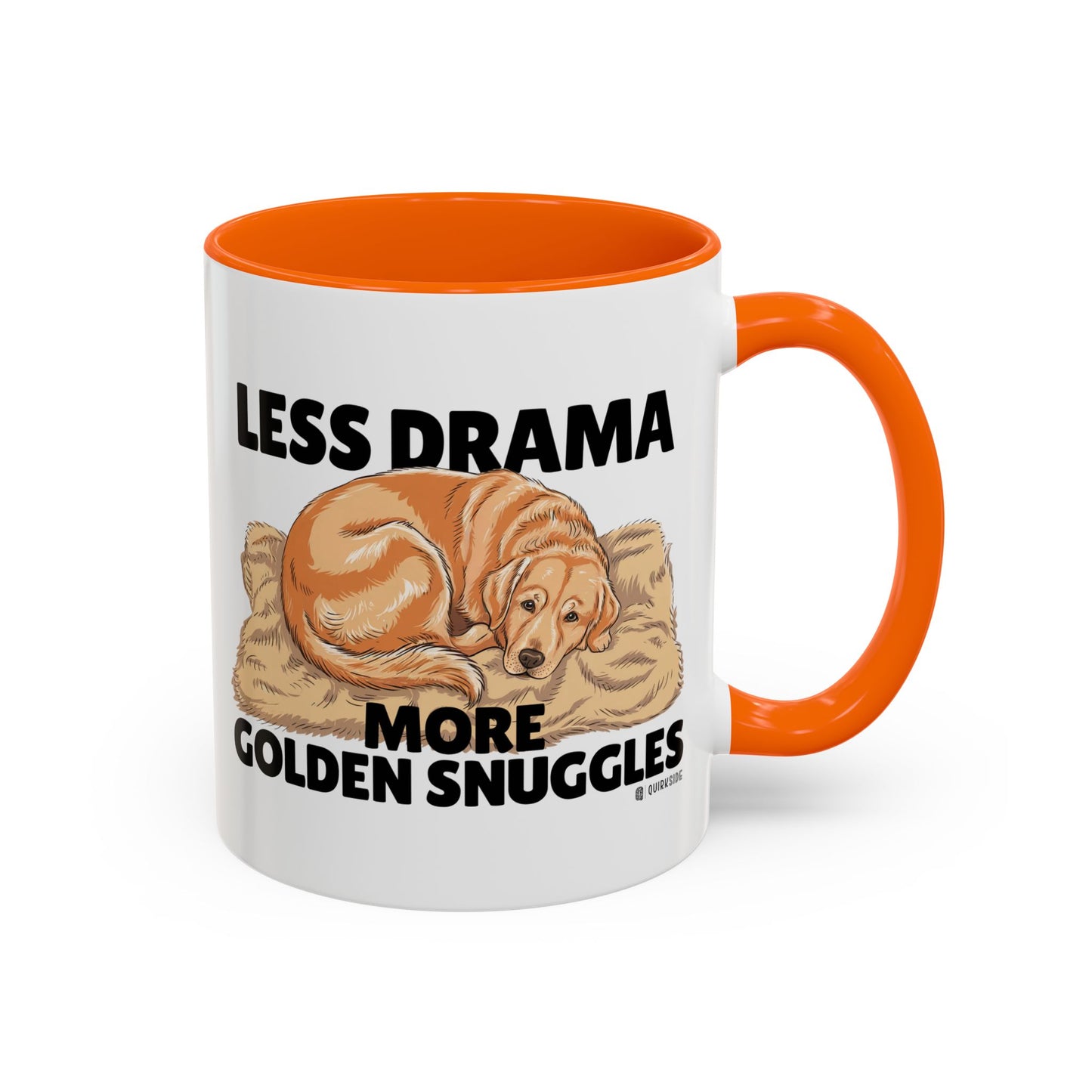 Golden Snuggles Coffee Mug - Less Drama More Snuggles, Dog Lover Gift, Perfect for Home, Funny Dog Mug, Pet Owner Treat