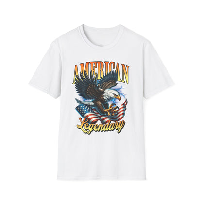 American Bald Eagle Patriotic T-Shirt, Unisex Shirt, American Pride Tee, Independence Day Shirt - Quirkside Creations