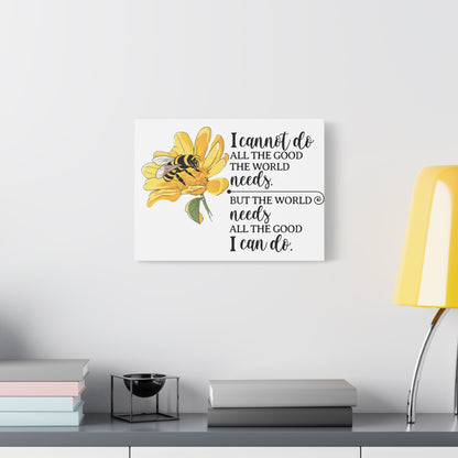 Inspirational Bee Art Canvas Print, Perfect for Home Decor, Gift for Nature Lovers, Empowering Quote Wall Art, Bee Lover Decor, [...]