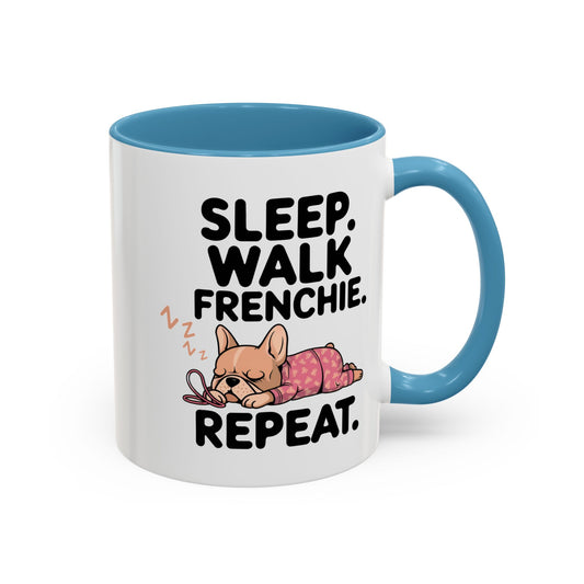 French Bulldog Coffee Mug with Cute Sleepy Design, Dog Lover Gift, Humorous Mug, Pet Owner Essentials, Frenchie Appreciation