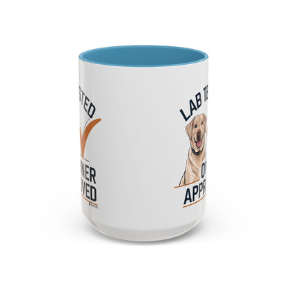 Lab Tested Owner Approved Coffee Mug, Dog Lover Gift, Pet Owner Present, Funny Mug for Dog Moms, Lab Dog Coffee Mug, Unique Dog Gifts