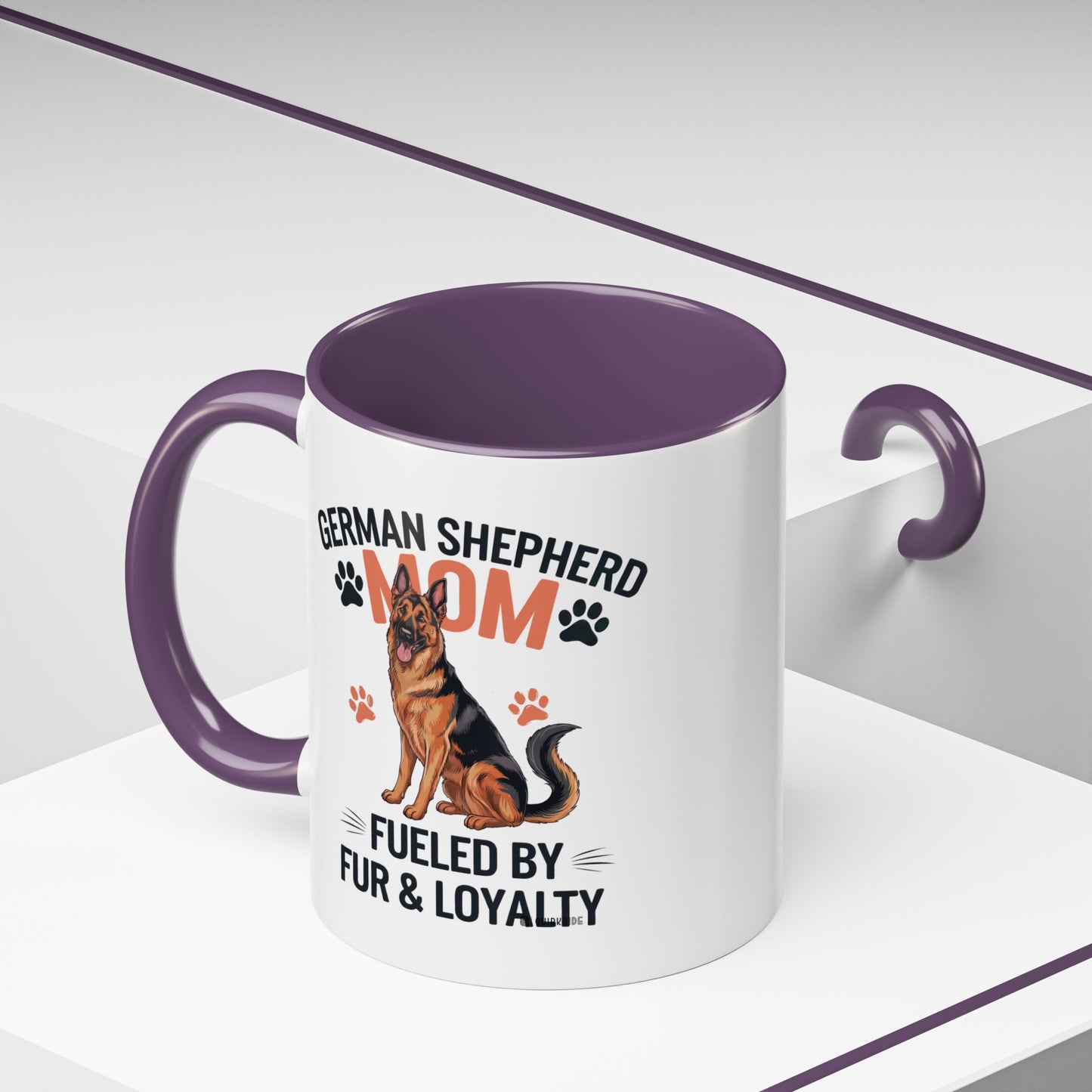 German Shepherd Mom Accent Coffee Mug: Perfect Gift for Dog Lovers, Pet Owners, Dog Enthusiasts, Animal Lovers