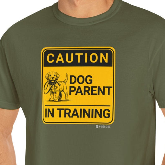 Dog Lovers Unisex T-shirt, Puppy Owners Shirt, Pet Lover Tee, Cute Canine Top, Animal Print Garment-Dyed Tee - Quirkside Creations
