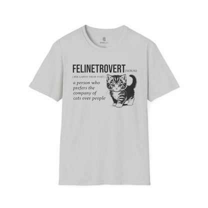 Cat Lover's Softstyle T-Shirt - Comfortable Tee for Feline Enthusiasts, Kitty Print Shirt, Animal Graphic Top, Cute Kitten T-Shirt, Pet - Quirkside Creations