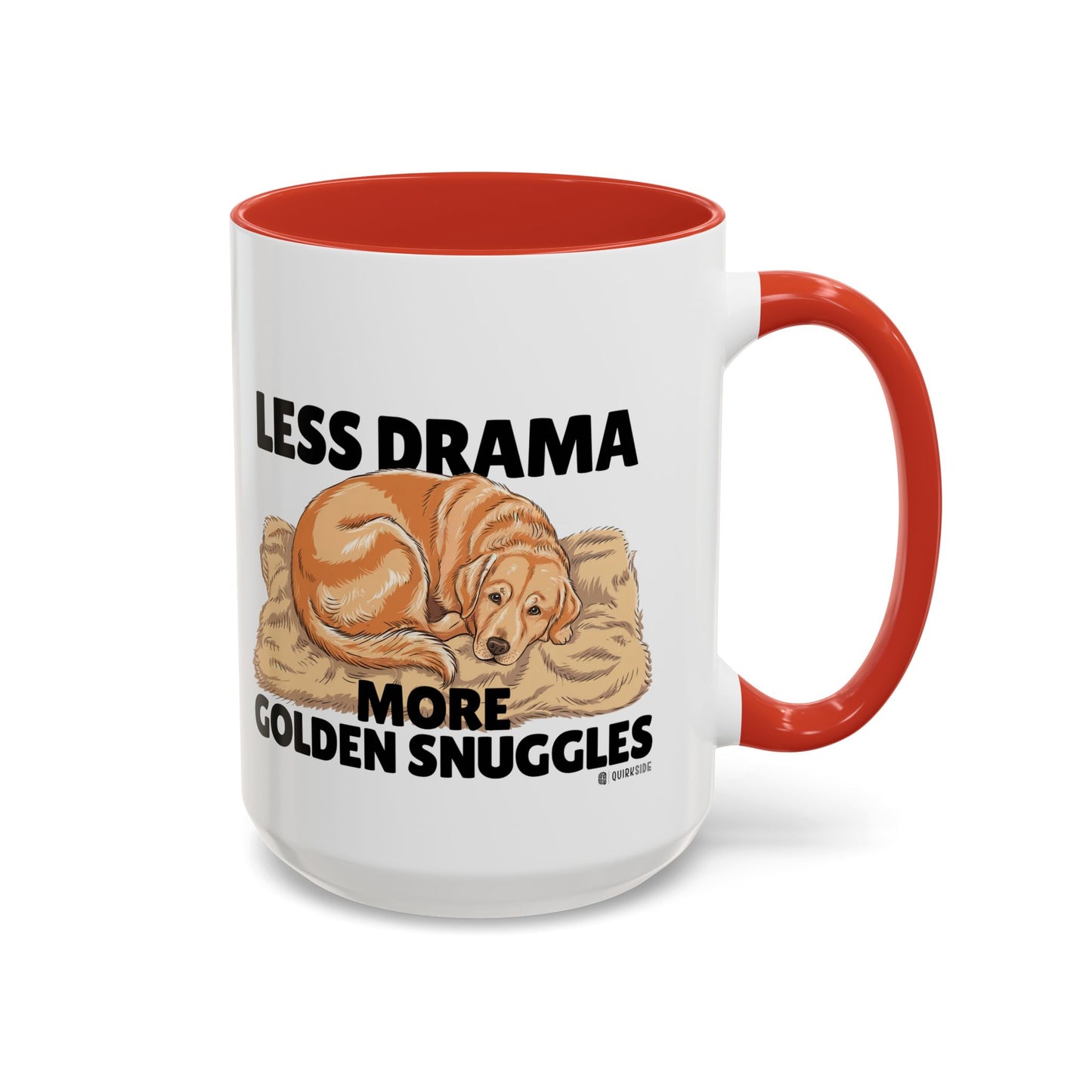 Golden Snuggles Coffee Mug - Less Drama More Snuggles, Dog Lover Gift, Perfect for Home, Funny Dog Mug, Pet Owner Treat