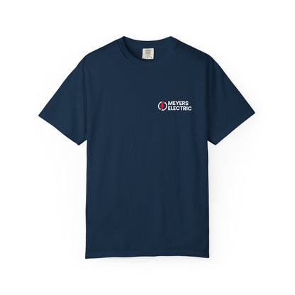 Meyers Electric Logo T-Shirt — 'Powering Wisconsin Since 1986' Navy Tee