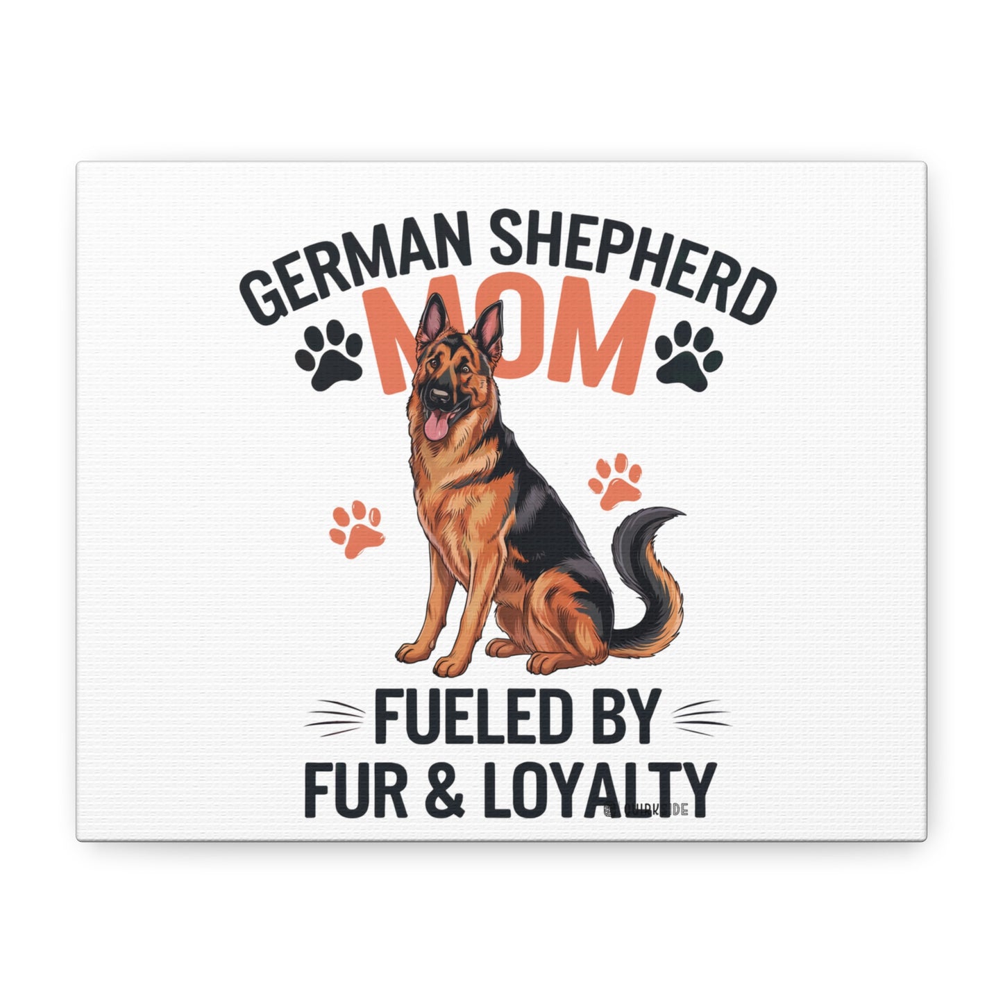 German Shepherd Mom Canvas Wall Art, Dog Lover Decor, Pet Owner Gift, Home Sweet Home Art, Animal Lover Wall Decor