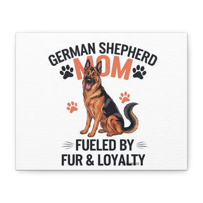 German Shepherd Mom Canvas Wall Art, Dog Lover Decor, Pet Owner Gift, Home Sweet Home Art, Animal Lover Wall Decor