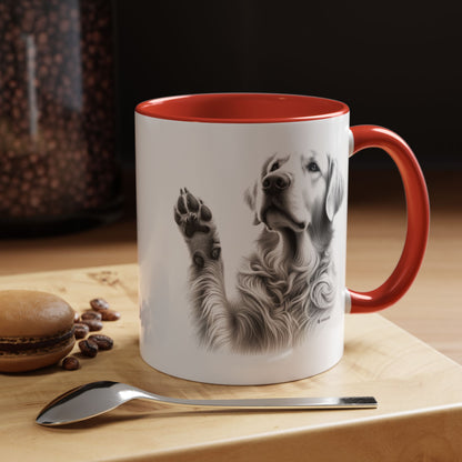 Elegant Pet Lover's Coffee Mug with Adorable Paw Prints, Dog Lover Gift, Customizable Ceramic Mug, Perfect for Pet Lovers, Home & [...]
