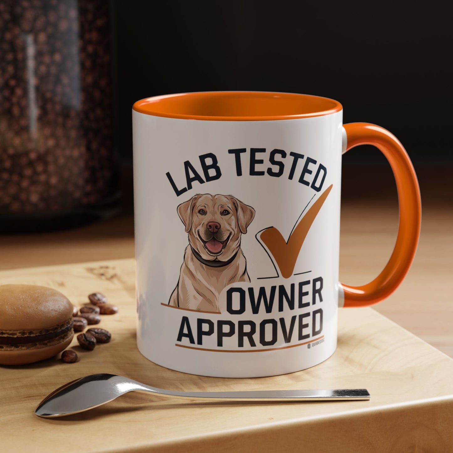 Lab Tested Owner Approved Coffee Mug, Dog Lover Gift, Pet Owner Present, Funny Mug for Dog Moms, Lab Dog Coffee Mug, Unique Dog Gifts