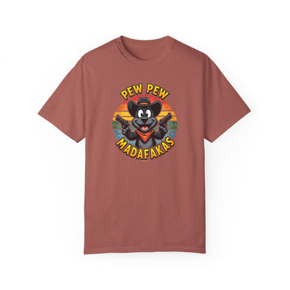 Cowboy Dog Funny T-Shirt, Western Style Tee, Unisex Garment-Dyed Shirt, Dog Lover Gift, Rodeo Apparel