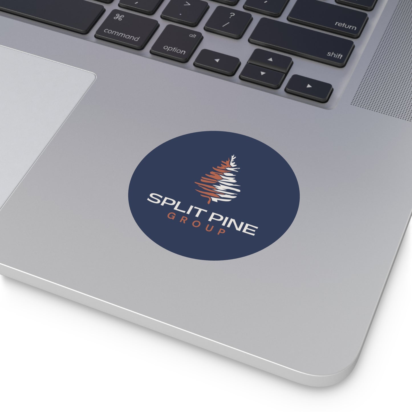 Round Vinyl Sticker - Split Pine Group Logo (Navy)