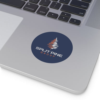 Round Vinyl Sticker - Split Pine Group Logo (Navy)