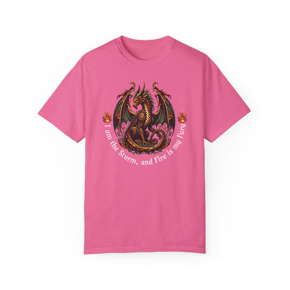 Dragon Power Unisex T-shirt, Magical Inner Strength Statement Tee, Mythical Legend Apparel, Inspirational Dragon Tee, Power of Fire Tee - Quirkside Creations