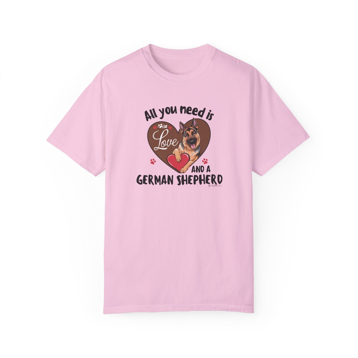 German Shepherd Dog Lover Unisex Garment-Dyed T-shirt, Parent Gift, Funny Dog Tee, Dog Mom Shirt, Gift for Dog Lovers