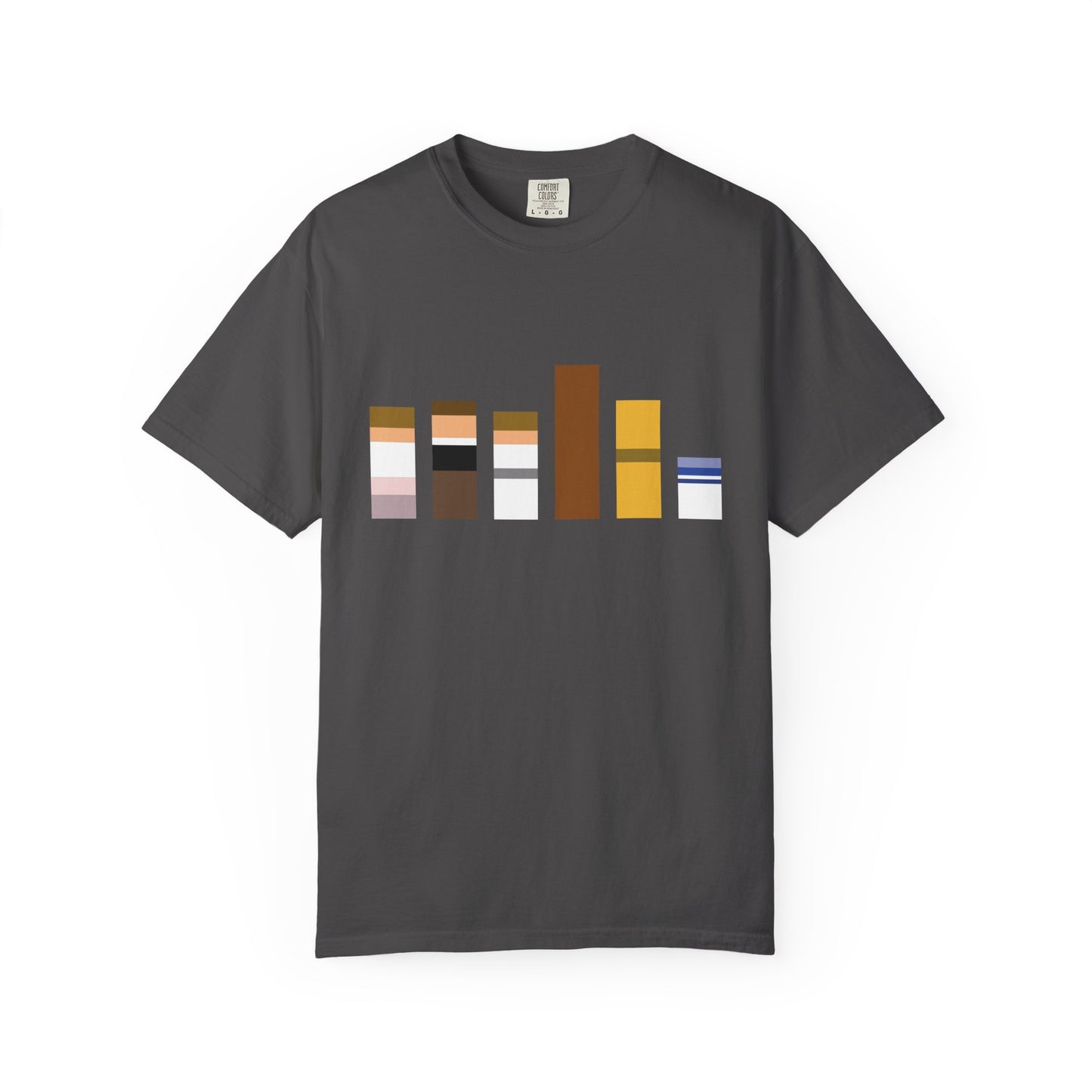 Star Wars Character Lineup T-Shirt - Bar Diagram of Key Legacy Characters
