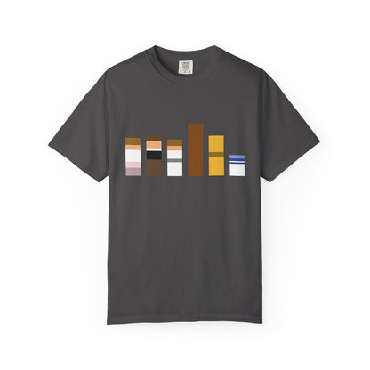 Star Wars Character Lineup T-Shirt - Bar Diagram of Key Legacy Characters