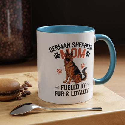 German Shepherd Mom Accent Coffee Mug: Perfect Gift for Dog Lovers, Pet Owners, Dog Enthusiasts, Animal Lovers