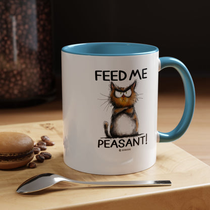 Sassy Cat Accent Coffee Mug | Funny Gift for Cat Lovers | Cute Home Coffee Mug | Unique Cat Mom Present | 11oz & 15oz Available