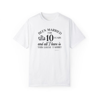 Hilarious Marriage Celebration T-shirt, Customizable Unisex Tee for Anniversary, Funny Gift, Humor Shirt, Wicked Sense of Humor Top - Quirkside Creations