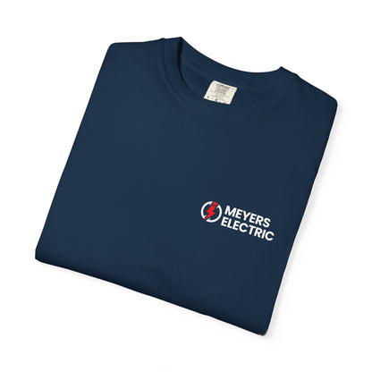 Meyers Electric Logo T-Shirt — 'Powering Wisconsin Since 1986' Navy Tee