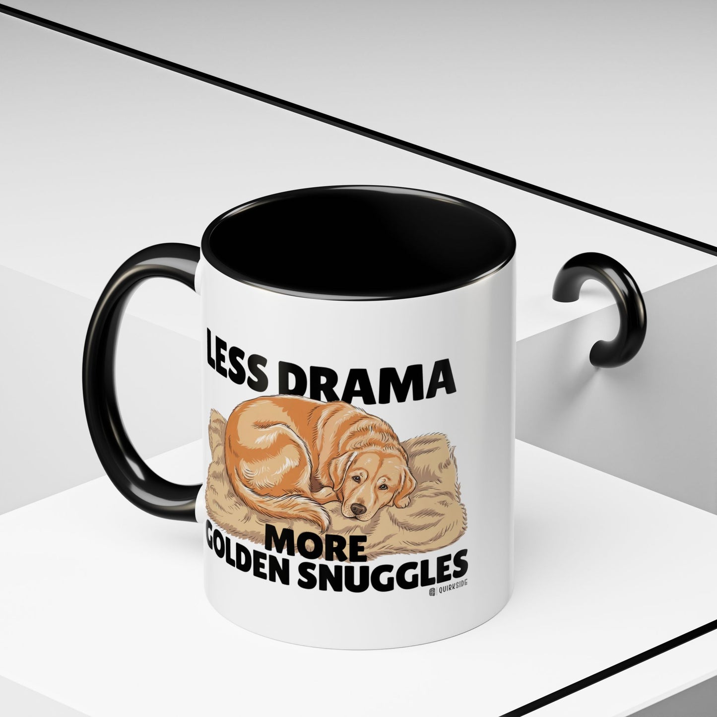 Golden Snuggles Coffee Mug - Less Drama More Snuggles, Dog Lover Gift, Perfect for Home, Funny Dog Mug, Pet Owner Treat